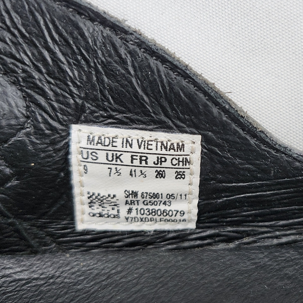 Jeremy Scott x Adidas Winged Ballet Flats Black Leather Size 9 - Picture 6 of 9